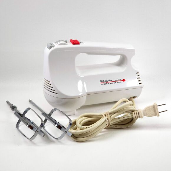 Vintage Betty Crocker Power Up 5-Speed‎ Hand Mixer 200 WATT BC-1206 TESTED VIDEO - Picture 1 of 10
